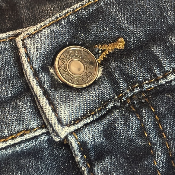 Authentic Dolce & Gabbana luxury designer kids denim jeans Sz 5 boys - Picture 5 of 8